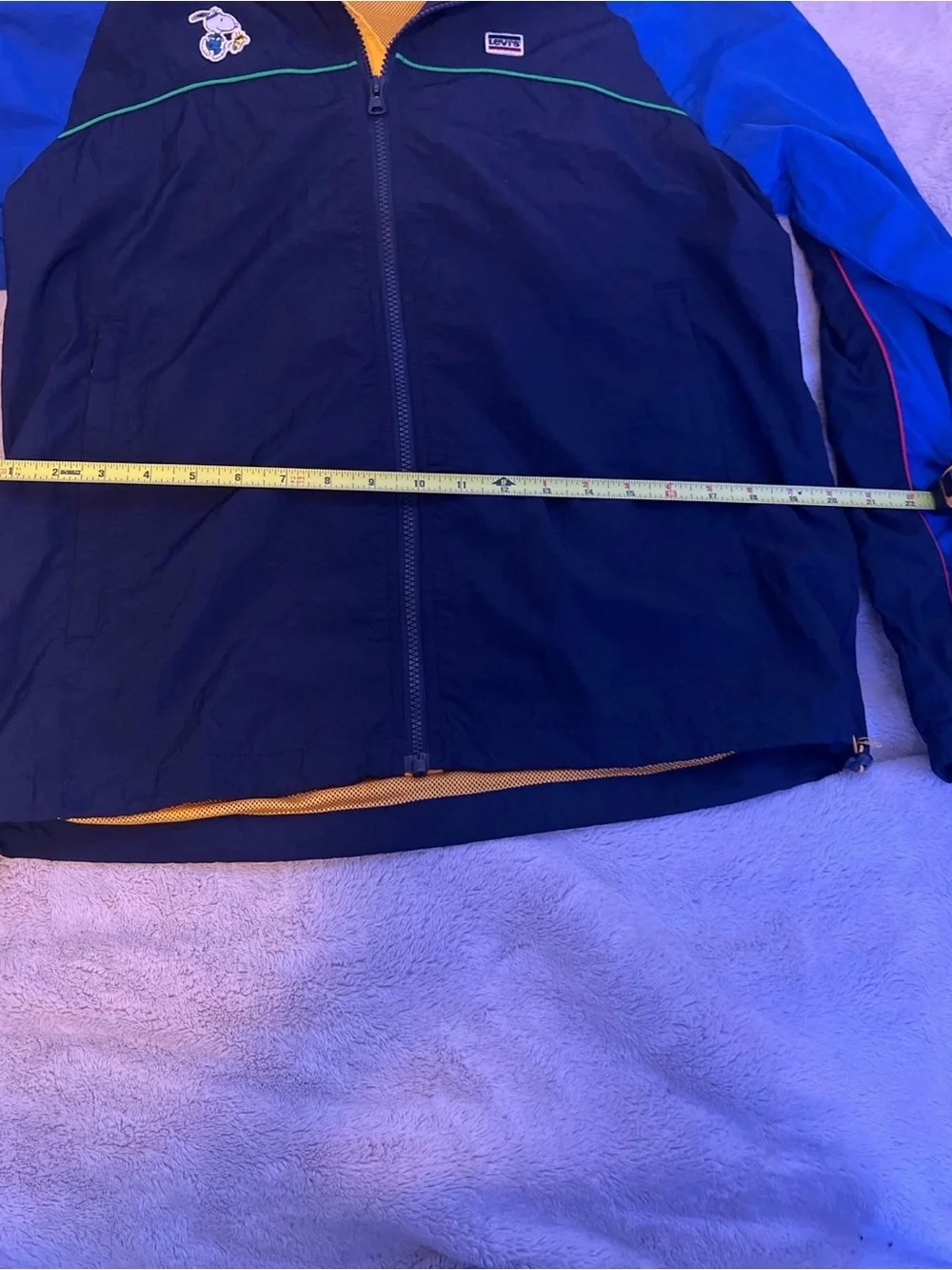 Levi's x Peanut Windbreaker with Blue, Yellow & Green Accents